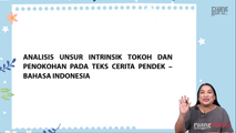 Analisis Unsur Intrinsik Tokoh dan Penokohan pada Teks Cerita Pendek