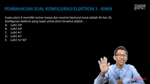 Pembahasan Soal Konfigurasi Elektron 3