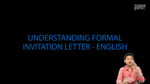 Understanding Invitation Letter