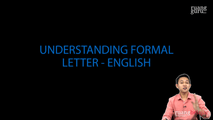 Understanding Formal Letter