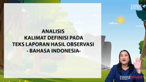 Analisis Kalimat Definisi pada Teks Laporan Hasil Observasi