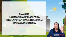 Analisis Kalimat Klasifikasi pada Teks Laporan Hasil Observasi