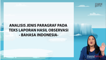 Analisis Jenis Paragraf pada Teks Laporan Hasil Observasi