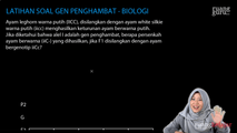 Latihan Soal Gen Penghambat