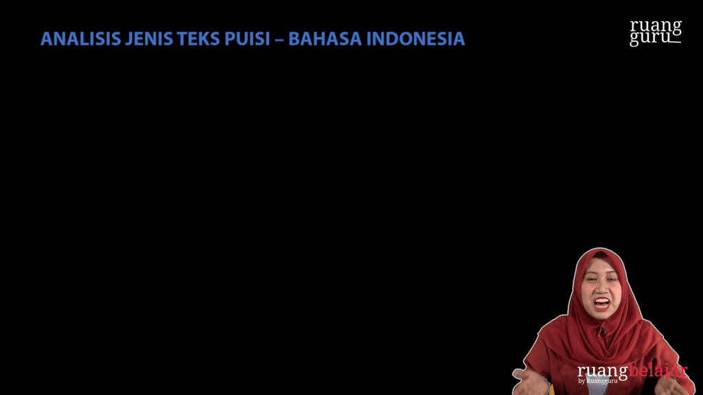 Video belajar Analisis Jenis Teks Puisi Bahasa Indonesia untuk Kelas 8