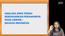 Analisis Jenis Tokoh berdasarkan Peranannya pada Cerpen