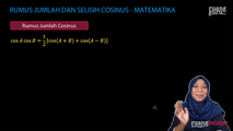 Rumus Jumlah dan Selisih Cosinus