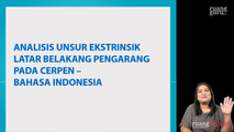 Analisis Unsur Ekstrinsik Latar Belakang Pengarang pada Cerpen