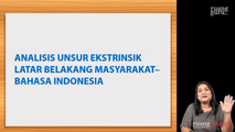 Analisis Unsur Ekstrinsik Latar Belakang Masyarakat pada Cerpen