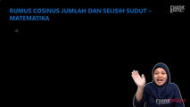 Rumus Cosinus Jumlah dan Selisih Sudut