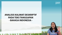 Analisis Kalimat Deskriptif pada Teks Tanggapan