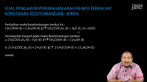 Soal Pengaruh Perubahan Arah Reaksi terhadap Konstanta Kesetimbangan