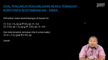 Soal Pengaruh Penjumlahan Reaksi terhadap Konstanta Kesetimbangan