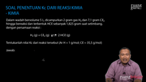 Soal Penentuan Kc dari Reaksi Kimia