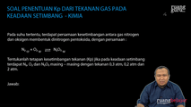 Soal Penentuan Kp dari Tekanan Gas pada Keadaan Setimbang