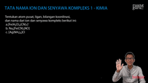 Soal Tata Nama Ion dan Senyawa Kompleks 1