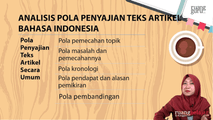 Analisis Pola Penyajian Teks Artikel 