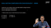 Pembahasan Soal Ikatan Campuran Ion dan Kovalen 1