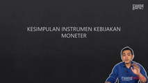 Kesimpulan Instrumen Kebijakan Moneter