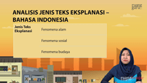 Analisis Jenis Teks Eksplanasi