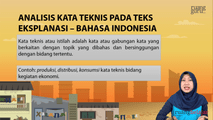 Analisis Kata Teknis pada Teks Eksplanasi
