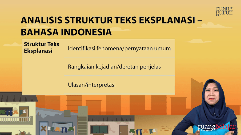Video belajar Analisis Struktur Teks Eksplanasi Bahasa Indonesia untuk