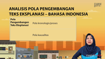 Analisis Pola Pengembangan Teks Eksplanasi