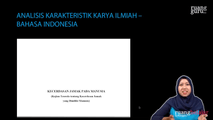 Analisis Karakteristik Karya Ilmiah