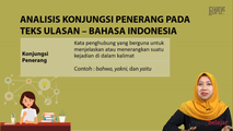 Analisis Konjungsi Penerang pada Teks Ulasan