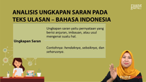 Analisis Ungkapan Saran pada Teks Ulasan