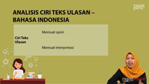 Analisis Ciri Teks Ulasan