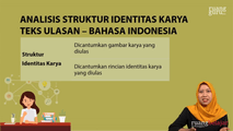 Analisis Struktur Identitas Karya Teks Ulasan
