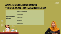Analisis Struktur Umum Teks Ulasan