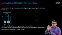 Latihan Soal Tegangan Tali (3)