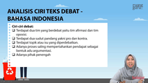 Analisis Ciri Teks Debat