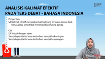 Analisis Kata Efektif pada Teks Debat