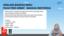 Analisis Bahasa Baku pada Teks Debat