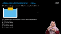 Latihan Hukum Archimedes (1)