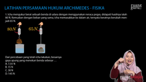 Latihan Persamaan Hukum Archimedes