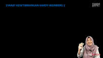 Syarat Kesetimbangan Hardy-Weinberg 2