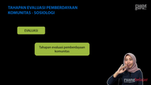 Tahapan Evaluasi Pemberdayaan Komunitas