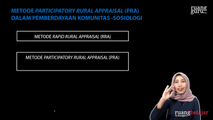 Metode Participatory Rural Appraisal (PRA) dalam Pemberdayaan Komunitas