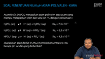 Soal Penentuan Nilai pH Asam Polivalen