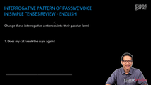 Interrogative Pattern of Passive Voice in Simple Tenses Review