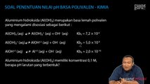 Soal Penentuan Nilai pH Basa Polivalen