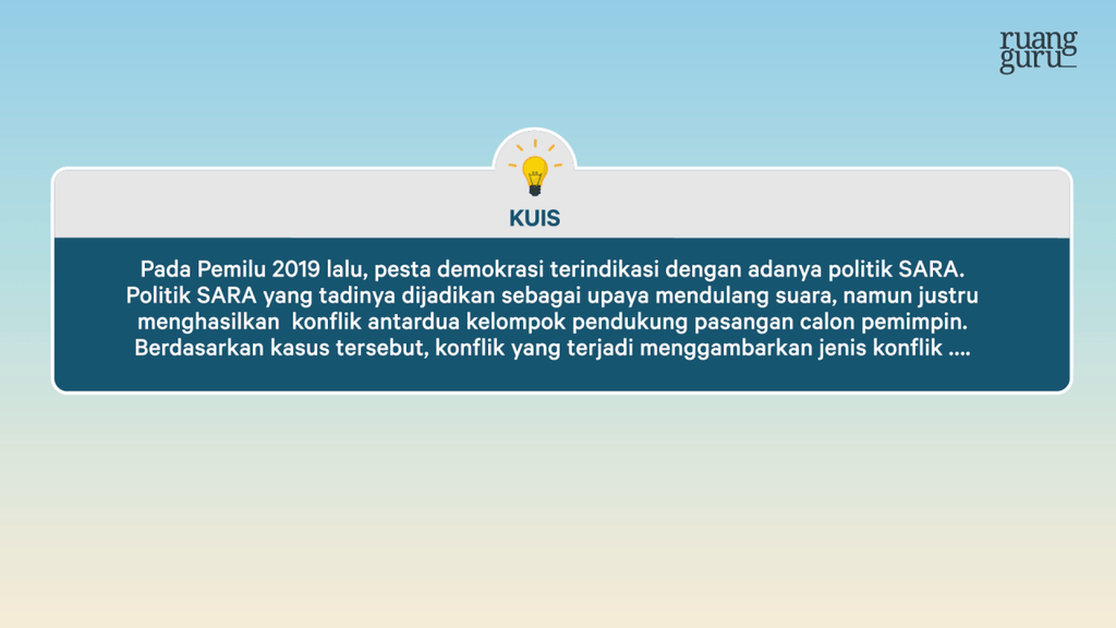 Sosiologi SMA Kelas 11 IPS Konflik Sosial Dan Kekerasan ⚡️ Jenis-Jenis ...