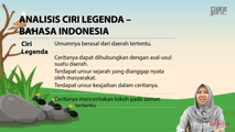 Analisis Ciri Legenda