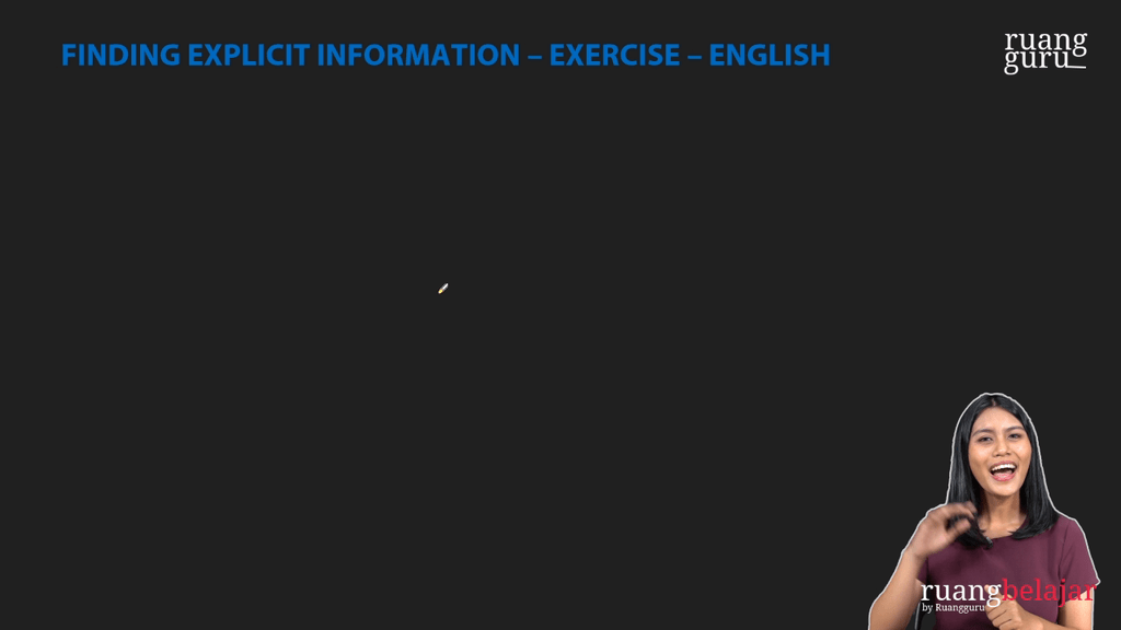 Video belajar Finding Explicit Information Bahasa Inggris untuk Kelas ...