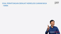 Soal Perhitungan Derajat Hidrolisis Garam Basa