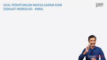 Soal Perhitungan Massa Garam dari Derajat Hidrolisis yang Diketahui